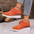 thumbnail image 6 of Miqool Women's Platform Wedge Heel Summer Casual Chic Pointed Toe Lace Up Thick Sole Rope Sole Dress Shoes, 6 of 9