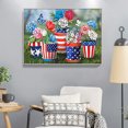 thumbnail image 4 of Cuadros Decorativos 5D DIY bandera maceta completo redondo diamante pintura Kits pared arte artesanía decoración JShteea Nuevos Originales, 4 of 9