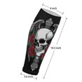 thumbnail image 3 of 3D Printed Calf Compression Sleeves, 360 Seamless Leg Sleeves for Running, Cycling & Sports, One Size, Skull Pirate Print, 3 of 6