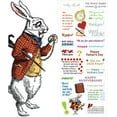 thumbnail image 1 of Wonderland White Rabbit Quotable Notable - Die Cut Silhouette Greeting Card and Sticker Sheet, 1 of 4