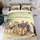 thumbnail image 4 of El Loto Blanco Conjunto de sábanas temático, trío de piezas, cómodo y amigable con la piel, diseño único, regalo de decoración para el hogar para familiares, amigos y fans, 90 cm * 190 cm, 4 of 6