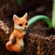 thumbnail image 4 of Adorables animales creativos estatuas escultura resina modelo miniatura figuritas hogar zorros Sharpla Estatuilla de conejito, 4 of 7