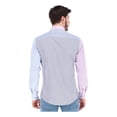 thumbnail image 3 of Camisa Porto Blanco Hombre Algodón Rayas Moda Casual, 3 of 7