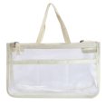 thumbnail image 1 of Clear Makeup Bag Double Zipper Cosmetic Bag Toiletry Bag with Handle for Travel, 1 of 5