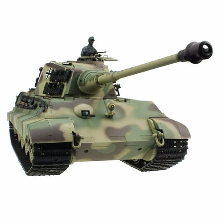 2.4Ghz Radio Control 1/16 King Tiger (Henschel Turret) Air Soft RC Battle Tank w/Sound & Smoke RC