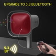 thumbnail image 3 of Solar-Powered Megaphone Speaker Portable Wireless BT PA Bullhorn Recording Speaker Multifunctional Handheld Amplifier with Lighting Function Lightweight Strap for Public Speaking Events Tr, 3 of 6