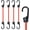 36 INCH, variant on 18-Inch Bungee Cords with Hooks Red Elastic Rope Straps for Camping, Bike, Folding Wagon, Trunk etc. [4PCS, Plastic-clad Steel Hook]