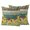 Brown Green, variant on Outdoor Pillow Covers 20x12 Set of 2, Sunflower Waterproof Patio Throw Pillow Covers for Couch Sofa Chair, Summer Eucalyptus Botanical Floral Teal Wood Decorative Pillowcases for Throw Pillows
