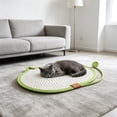 thumbnail image 3 of BZPIZ Summer Cat Dog Cooling Mat with Scratching Board Ice Silk Self Cool Pad for Small Medium Dogs & Cats, Pet Sleeping Pad for Indoor & Outdoor Floor, Car Seats, Washable & Non-Toxic Green, 3 of 6
