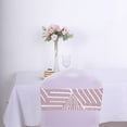 thumbnail image 2 of BalsaCircle 5 Rose Gold Geometric Sequined Stretchable Spandex Chair Sashes Wedding Party Events Tableware Decorations, 2 of 8