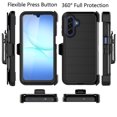 thumbnail image 4 of Galaxy A17 5G Case,Takfox Samsung Galaxy A17 5G Holster Phone Case with Built-in Screen Protector Swivel Belt Clip [3 Layers] Heavy Duty Full Body Protection Shockproof Kickstand Cover - Black, 4 of 7