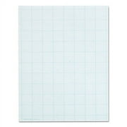 "Cross Section Pads, Cross-Section Quadrille Rule (10 Sq/in, 1 Sq/in), 50 White 8.5 X 11 Sheets | Bundle of 2 Pads"