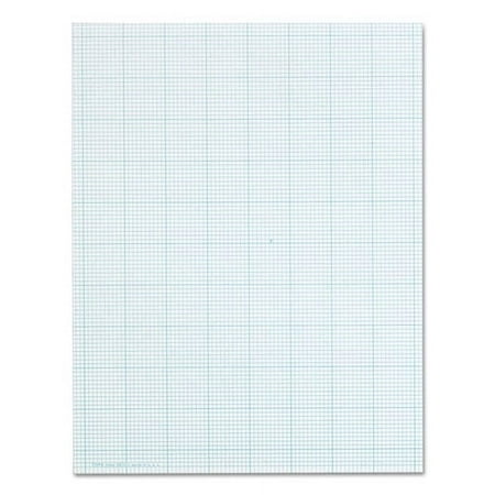 "Cross Section Pads, Cross-Section Quadrille Rule (10 Sq/in, 1 Sq/in), 50 White 8.5 X 11 Sheets | Bundle of 2 Pads"