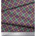 thumbnail image 3 of Soimoi Velvet Fabric Floral Mandala Print Fabric by Yard 58 Inch Wide, 3 of 3