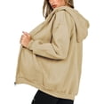 thumbnail image 1 of CAROOTU Front Open Hoodies with Pocket Thick Zipper Sweatshirt Drawstring Hood, 1 of 7