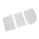 thumbnail image 4 of Advancent 3 unids/set de herramientas de decoración de pasteles de plástico rascadores rebanadores panadería más hogar tienda Herramientas y accesorios para hornear Blanco, 4 of 6