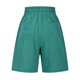 thumbnail image 3 of Pantalones Elásticos de la Cintura para las Mujeres de la Moda de Verano Sólido Medio Pantalones Cortos, Poliéster Casual, 3 of 6