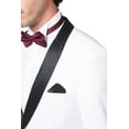 thumbnail image 6 of Adam Baker Men's 9-3412 Slim Fit One Button Satin Shawl Collar Tuxedo Suit - White - 48 Short, 6 of 7
