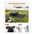 thumbnail image 2 of Plastic Sheeting 24'x100' 6 Mil Heavy Duty, Painter's Drop Cloth, Vapor Barrier for Crawl Space, Polyethylene Tarp - Black, 2 of 6