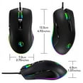 thumbnail image 3 of USB C Mouse Type Ergonomic Wired RGB Gaming Optical, 3 of 6