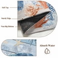 thumbnail image 6 of Sea Turtle Coastal Area Rugs 2.7'x5', Washable Small Throw Rugs for Kitchen Bedroom, Summer Beach Coral Nautical Blue Wood Indoor Outdoor Rug Non-Slip Low Pile Carpet Runner Reversible Floor Mats, 6 of 8