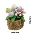 thumbnail image 3 of HongHeng Easter Egg Plant for Easter Party Decorations Easter Potted Plant 1 Pack Artificial Easter Eggs Plant Potted Flower Egg Spotted Eggs, 3 of 6