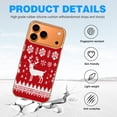 thumbnail image 4 of Case For Apple iPhone Air / 17 Pro / 17 Pro Max Series Case, Slim Thin Transparent Flexible Clear TPU Shockproof Phone Case For iPhone 17 Series, Knitted Christmas Deer Snow, 4 of 6