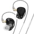 thumbnail image 1 of KZ ZEX PRO Auriculares con cable Tecnología híbrida Auriculares internos Auriculares de metal de 3,5 mm Cable largo portátil Caminar Jogging Smartphone Negro con micrófono Scienceny EL005582-02B, 1 of 7