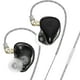 thumbnail image 1 of KZ ZEX PRO Auriculares con cable Tecnología híbrida Auriculares internos Auriculares de metal de 3,5 mm Cable largo portátil Caminar Jogging Smartphone Negro con micrófono Inevent EL005582-02B, 1 of 7