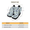 thumbnail image 7 of Qpednta Car Seat Covers Sets Fish Camo Blue Front Seats and Rear Bench Cover Protector Easy to Install Breathable Seat Cover Easy to Install Accessories Auto Trucks Van SUV, 7 of 7