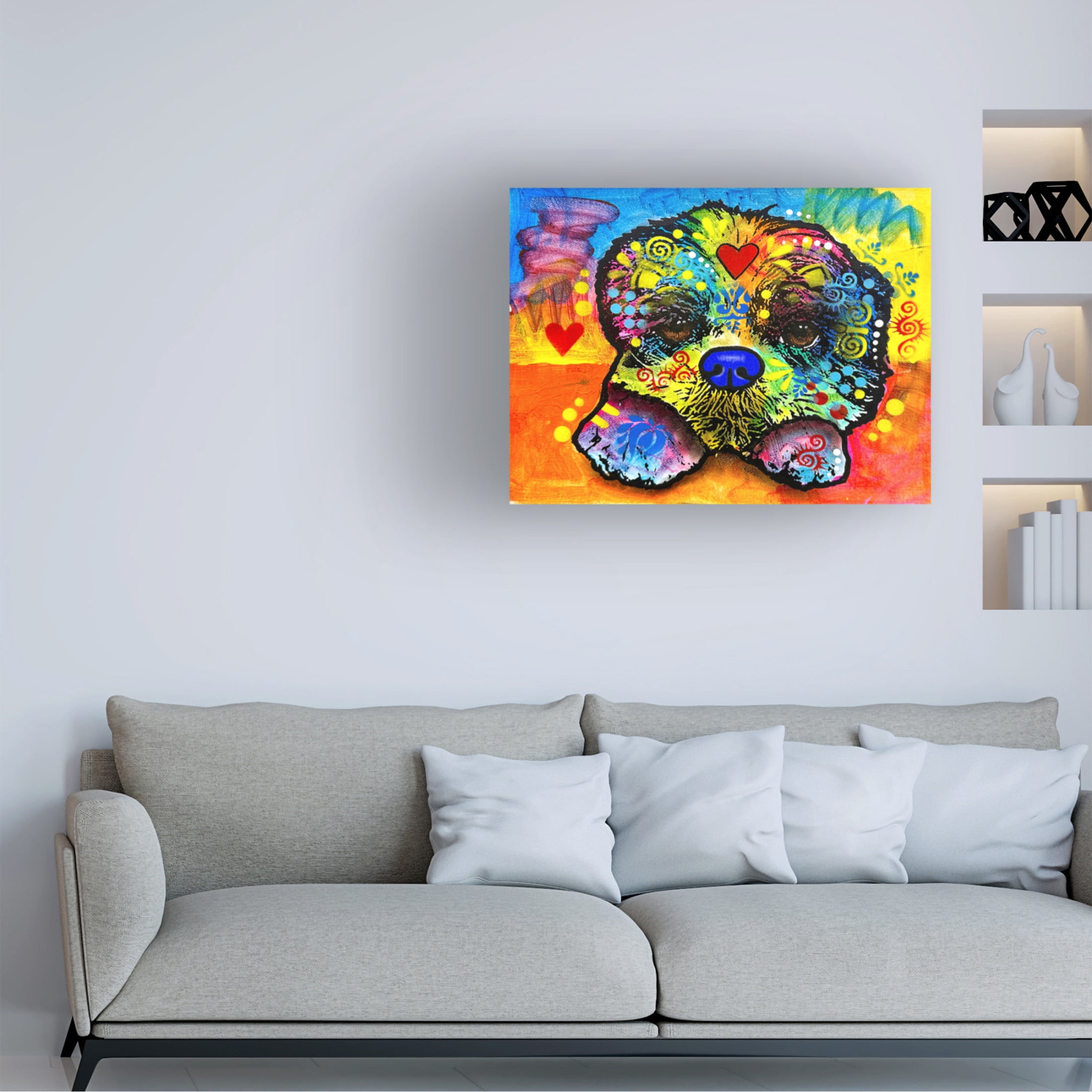 Canvas Wall Art - Dean Russo- Exclusive 'Lazy' Wall Art for Living Room, Bedroom, or Office Décor by Trademark Fine Art - 19 x 14 Inches