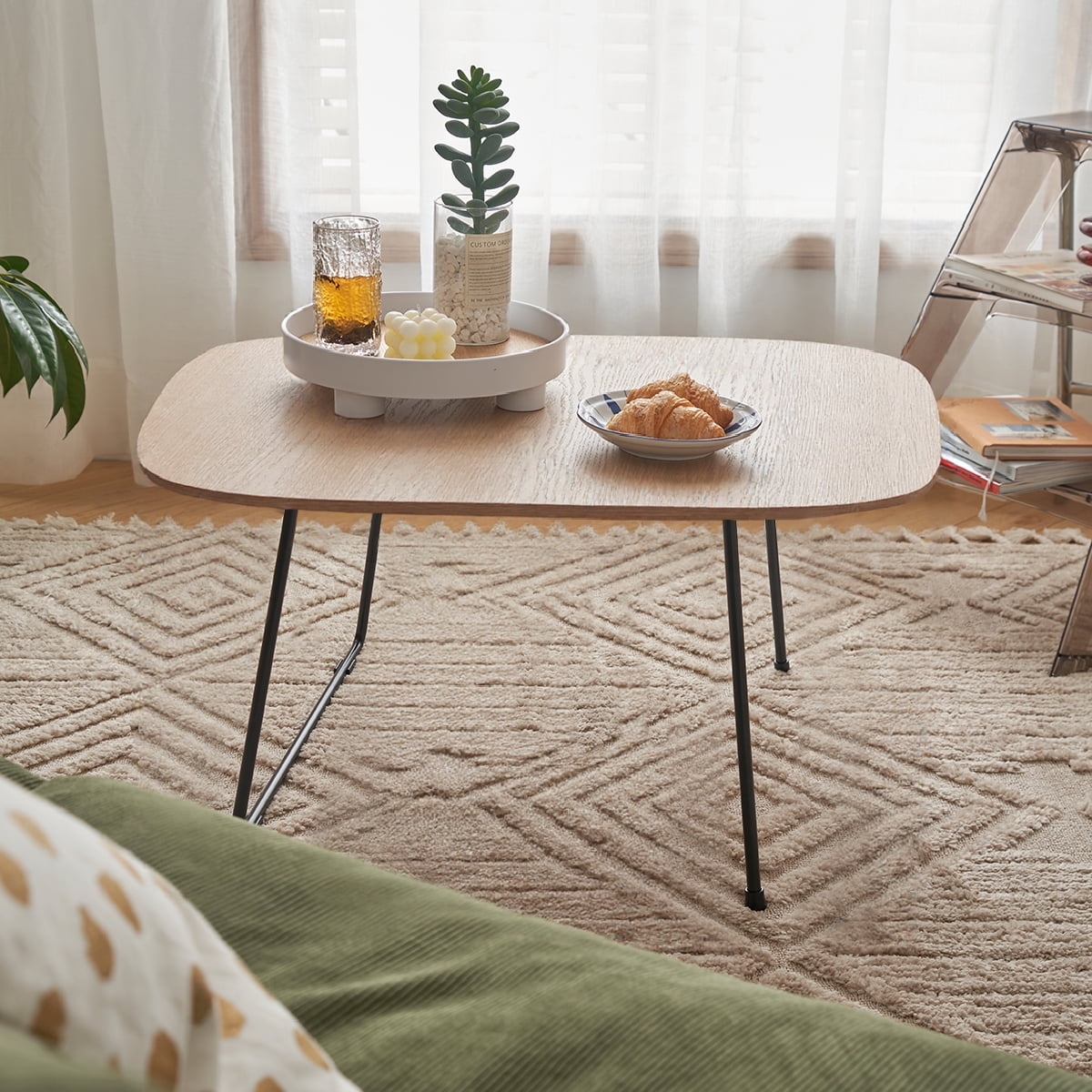 Leumius Coffee Table for Living Room,Modern Small Coffee Table for Living Room & Bedroom