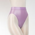 thumbnail image 4 of Women'S Panties Super Thin Shiny Transparent High Waisted Briefs Sexy And Smooth,Purple Women'S Nylon Underwear 2XL, 4 of 4