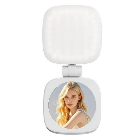 Magnetic Fill Light for Live Broadcast, Mobile Phone Ring Light, Mirror,Beauty Selfie Light,Compact Portable Light White,1 x Magnetic fill light,White
