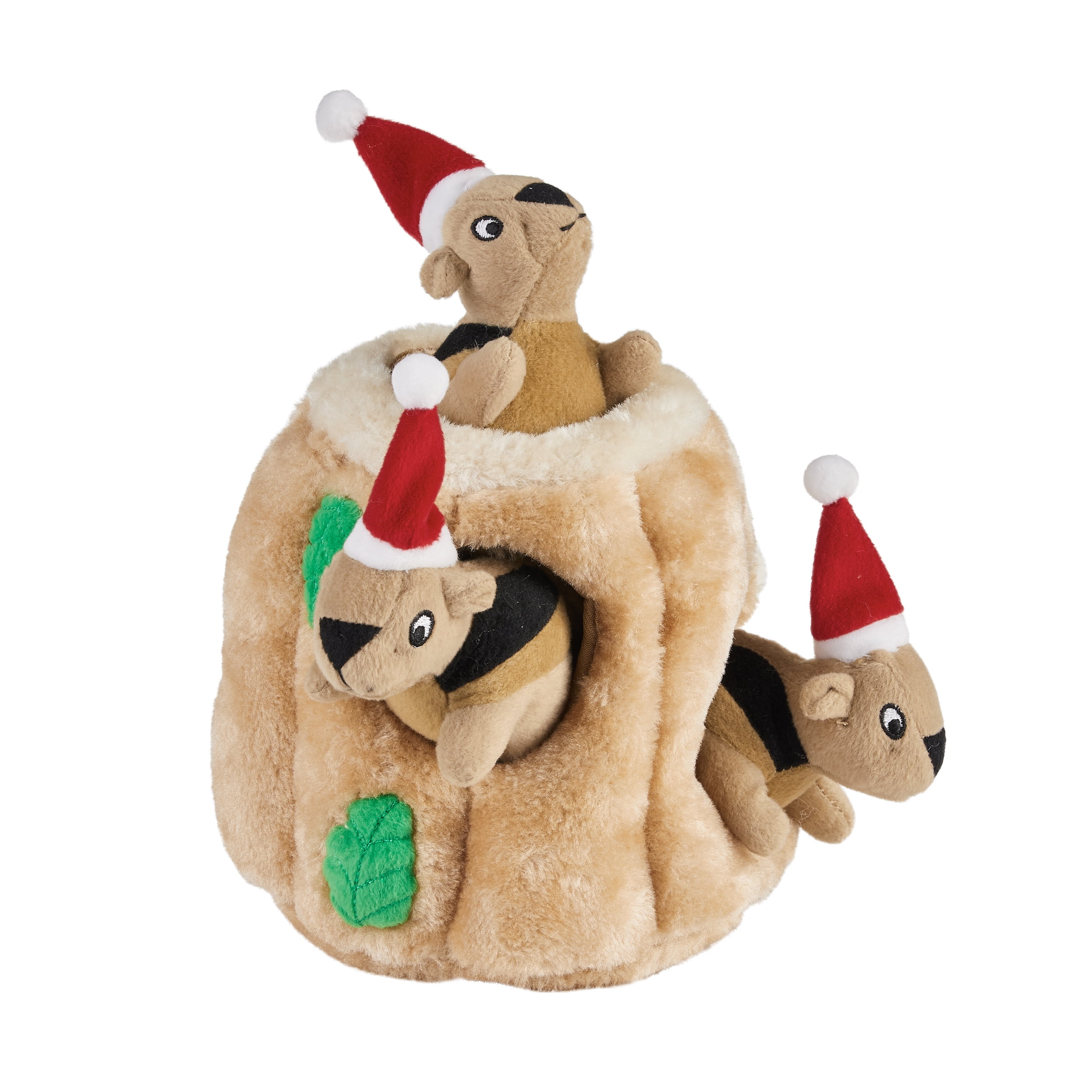 Outward Hound Holiday Winter Woodland Plush Dog Toys 3 pk