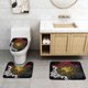 thumbnail image 2 of El juego de alfombras antideslizantes para baño de 3 piezas de Fairy Tail incluye alfombra de baño, tapete de contorno y funda para asiento de inodoro, 2 of 8