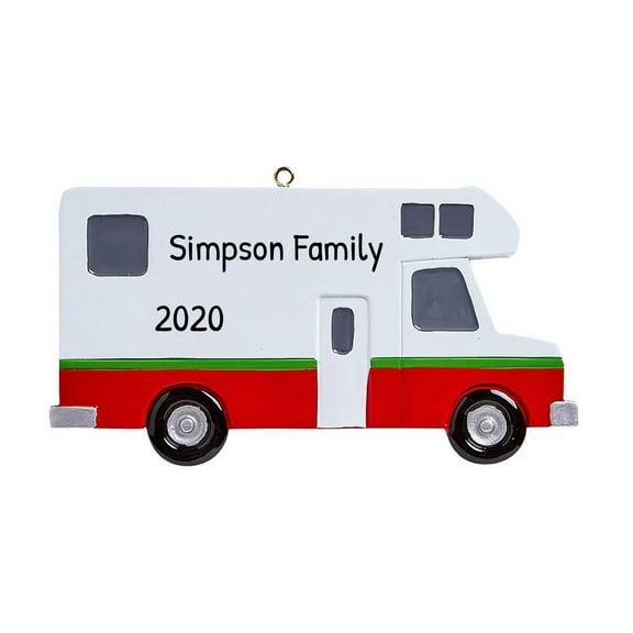 Ornaments by Elves Personalized Camping Ornaments 2024 Camp Trailer Christmas Ornaments .25lbs