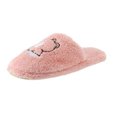 

fvwitlyh Slippers for Womens down Slippers Size 7 Ladies Cartoon Embroidered Bedroom Slippers Cotton Slipper Socks for Women Grippers Pack
