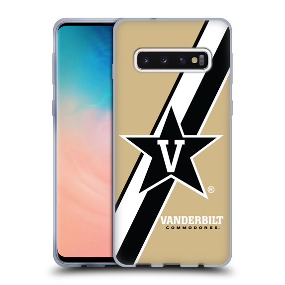 Head Case Designs Officially Licensed Vanderbilt University Vandy Vanderbilt University Stripes Soft Gel Case Compatible with Samsung Galaxy S10