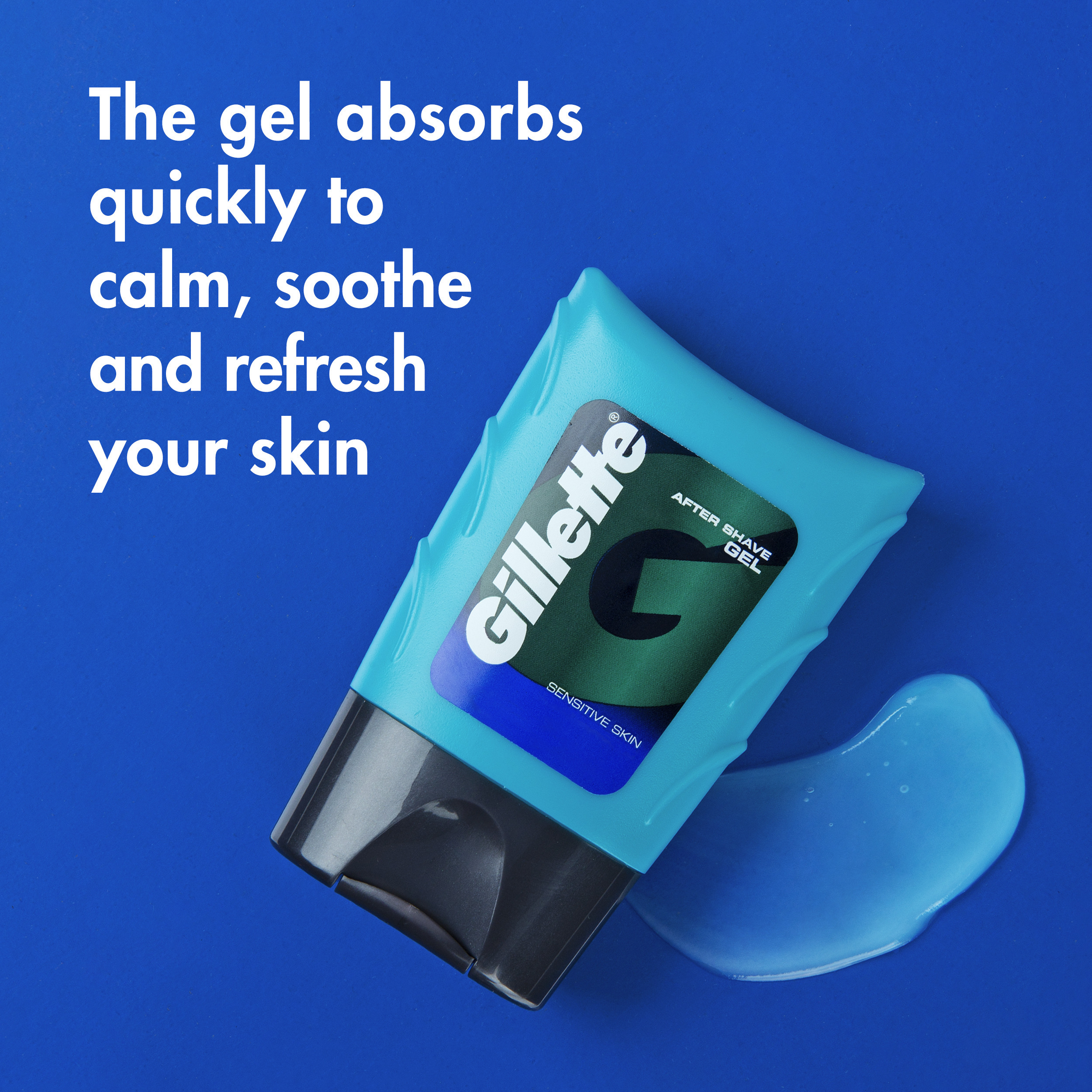 Gillette Aftershave Gel for Men, Sensitive Skin, 2.5 oz - image 2 of 7