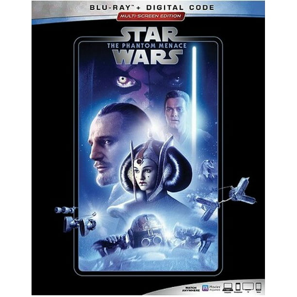 Wars: Episode The Phantom Menace (Blu-ray + Digital Code) - Walmart.com