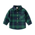 thumbnail image 3 of YOUYEDIAN Plaid Shirts for Boys Long Sleeve Button Down Shirts Casual Collared Cotton Tops, 3 of 5
