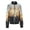 Z-Silver-Gold-Black, variant on Womens Long Sleeve Sequin Front Zip Jacket Long Sleeve Ribbed Cuffs Outerwear Tops