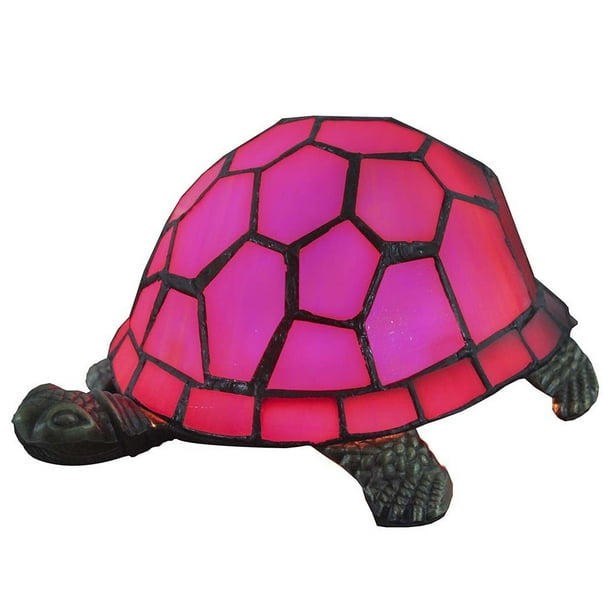 Bieye L10214 9-inches Tortoise Tiffany Style Stained Glass ...