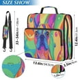thumbnail image 3 of YAZAOO Zipper Binder trapper keeper Documents Organized Design Colorful Dog Art Printed, 3 of 8