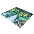 thumbnail image 2 of Polyester Tapestry Forest Landscape Pattern Wall Hanging Blanket Bedroom Dormitory Decors150x150cm, 2 of 9