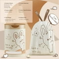 thumbnail image 7 of CGZQFEI 120-Count Cute Rabbit Print Trash Bags – 4 Gallon Drawstring Small Garbage Bags for Bathroom & Kitchen, Leakproof & Fragrance-Free Design, 7 of 7