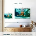 thumbnail image 4 of Elephant Stock Diving Golden Retriever Wall Art - Horizontal Canvas Wall Art - Living Room Wall Decor - Animal Canvas - Blue And Brown Decor - 12" x 8", 4 of 8