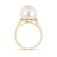 thumbnail image 2 of Angara Freshwater Cultured Pearl and Diamond Bypass Ring in 14K Yellow Gold for Women | June Birthstone Jewelry for Her, 2 of 7