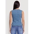 thumbnail image 5 of Women's Denim Square Neck Button Front Vest, 5 of 5